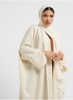 hayas closet Collared Neck Flared Sleeve Abaya  - Image 4