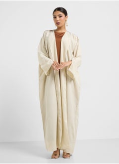 hayas closet Collared Neck Flared Sleeve Abaya  - Image 3