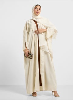 hayas closet Collared Neck Flared Sleeve Abaya  - Image 5