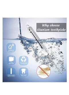 Generic Portable Metal Toothpicks Eco-Friendly Pocket Toothpick Metal Toothpick Holder for Outdoor Camping Picnic Travel  - Image 2