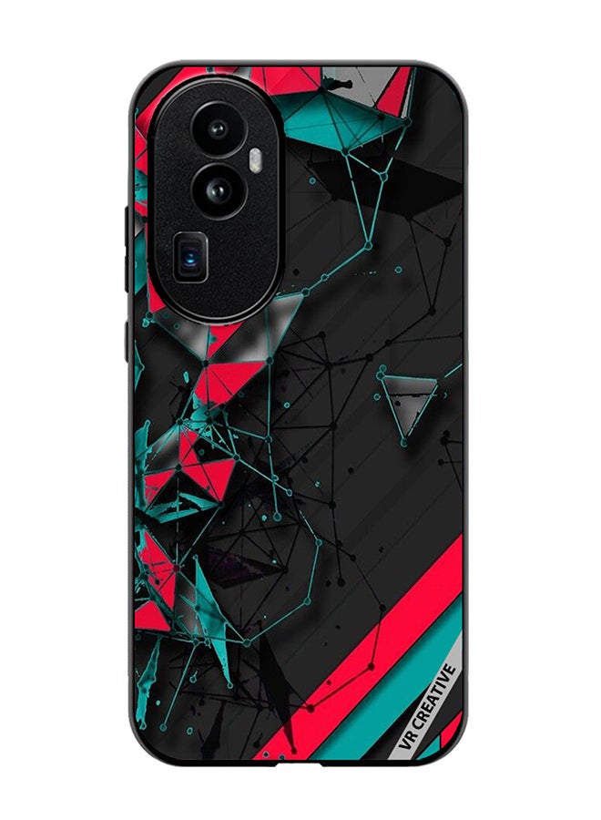 VR CREATIVE Protective Case Cover For Oppo Reno 10 Pro Plus Tech Pattern Design Multicolour - Image 1