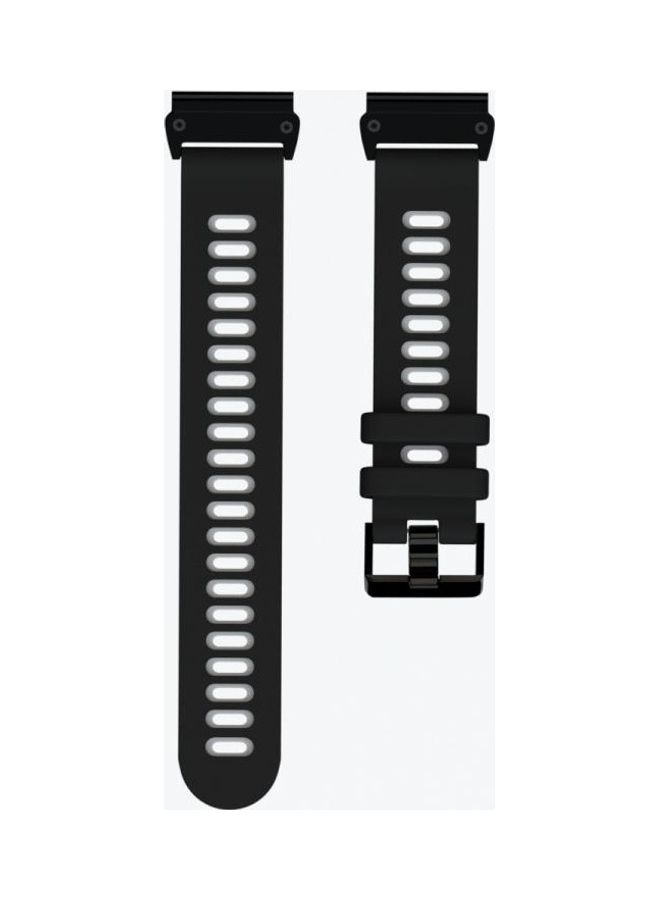 NIBEMINENT Replacement Watch Band For Garmin Fenix 6X Black/Grey - Image 2