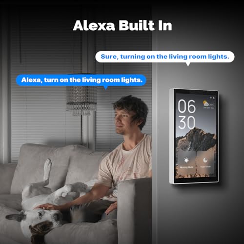 MOES لوحة تحكم ذكية تعمل باللمس من MOES (لوحة مفاتيح 1) ، لوحة ذكية مدمجة مع Alexa ، متوافقة مع أجهزة Smart Life ، إدارة والتحكم في أجهزة المنزل والمشاهد باللمس والصوت - Image 3