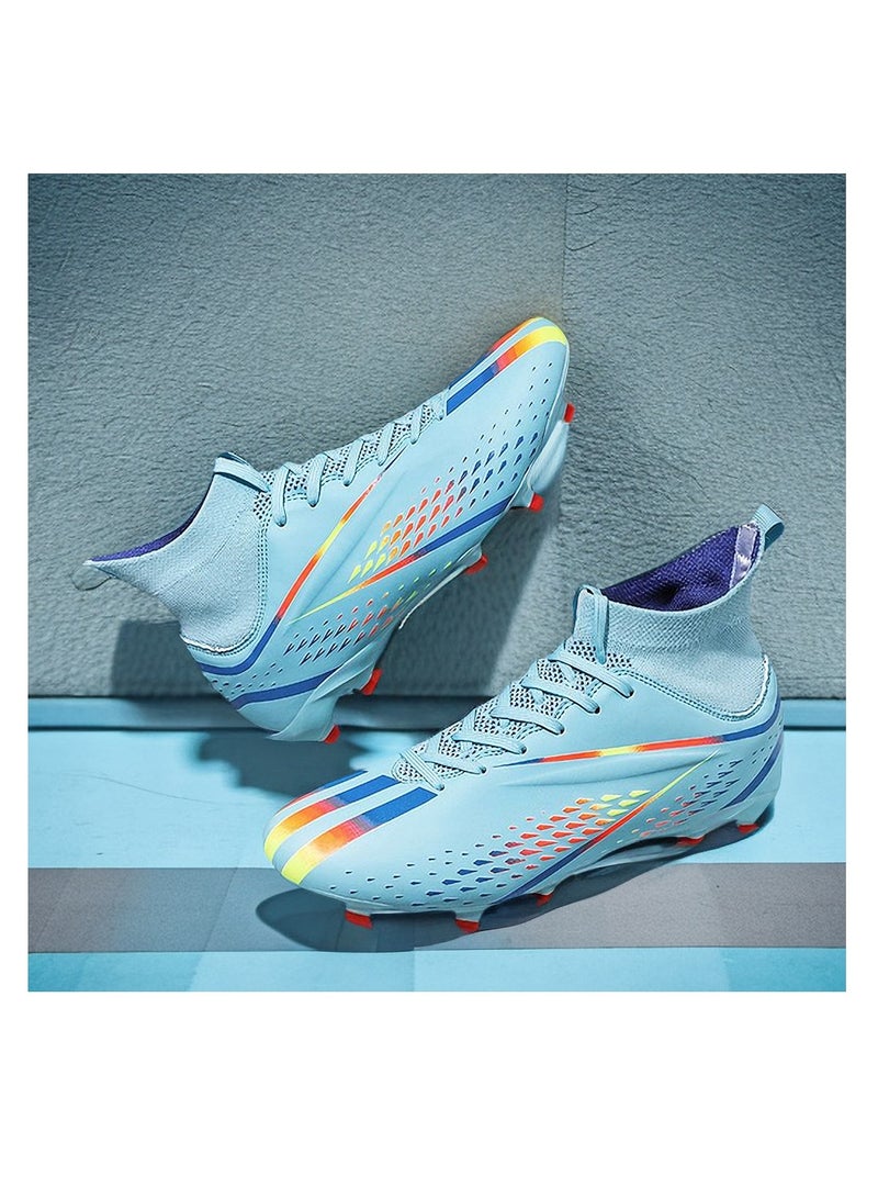 xozgdovg Spike Sneakers TF Training Shoes Football Shoes Non-slip (Spike Bright Moon)38  - Image 2