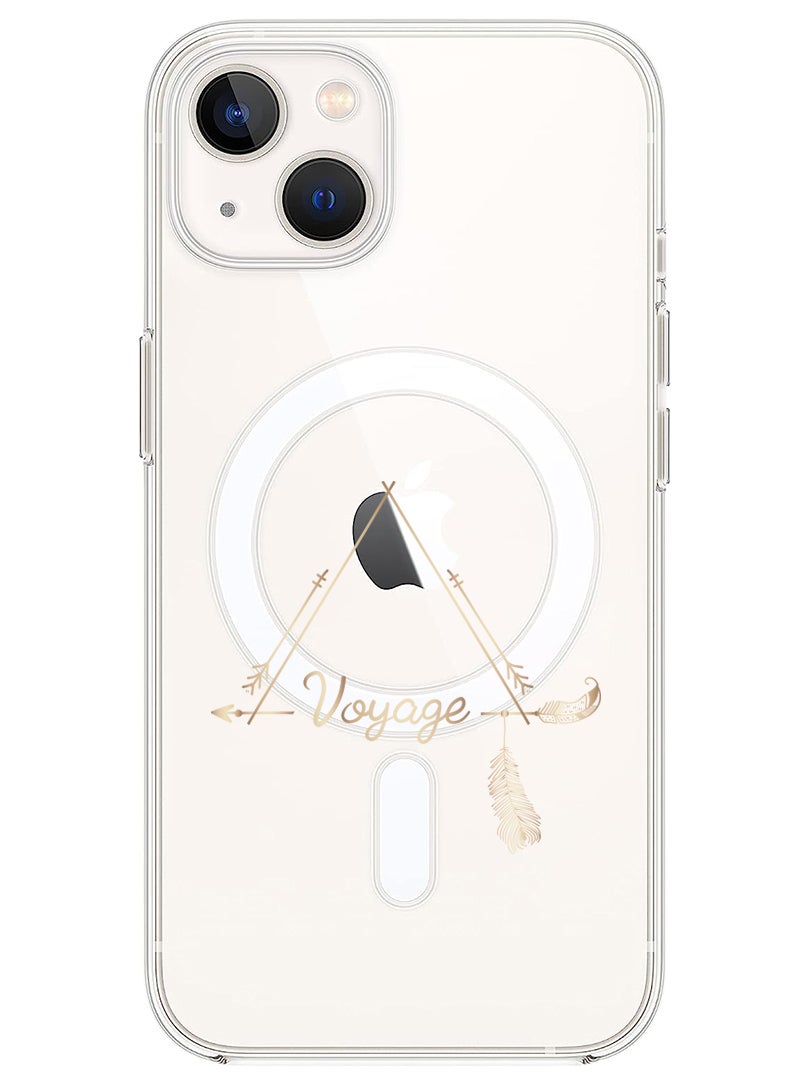 Theodor Magnetic Case for iPhone 13 6.1-inch Compatible with MagSafe Wireless Charging, Shockproof Phone Bumper Cover Voyage - Image 1