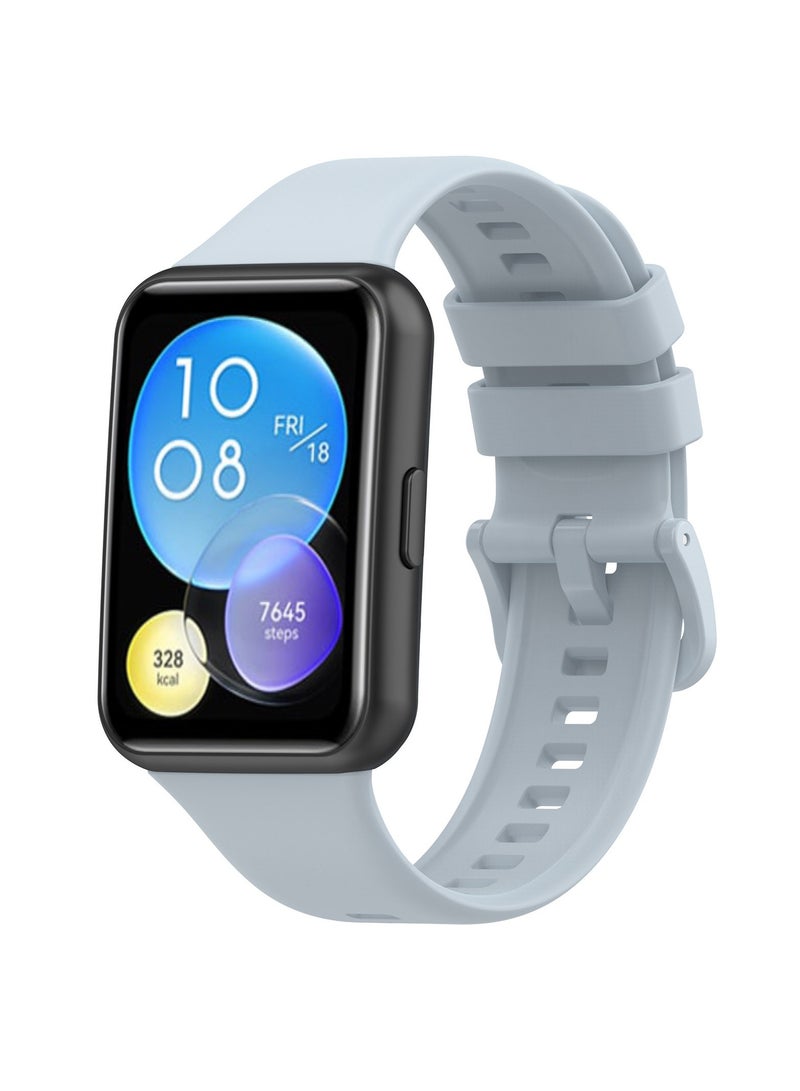 سوار متوافق مع هواوي صالح 2 لينة تبو الفرقة ، ومناسبة للرجال والنساء ،  بيبي بلو - Image 1