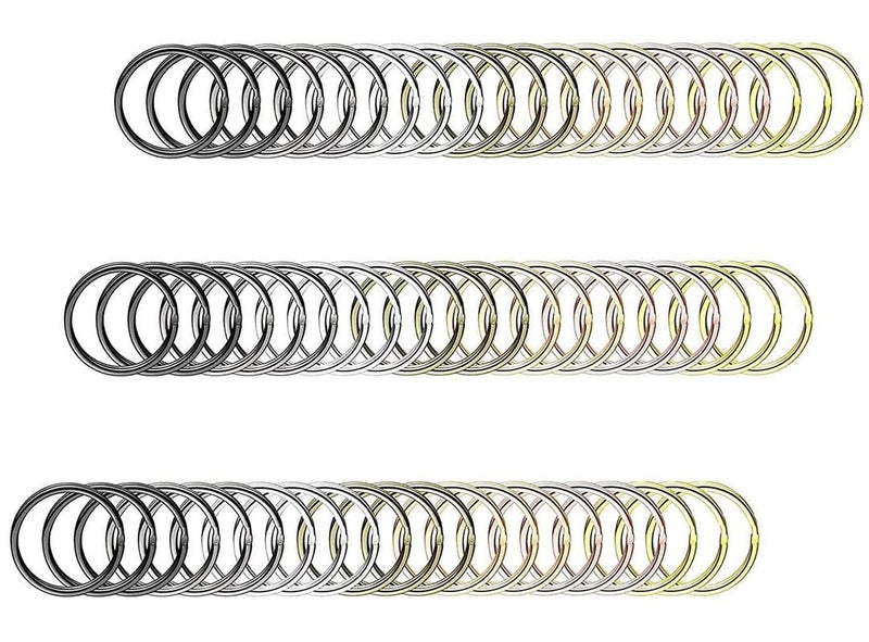 DIY Crafts DIY Crafts 35 Pcs Silver Small O Ring Silver Metal NonWelded O Ring for Macrame Camping Belt Dog Leashes Hardware Bags and More Craft Project Colour Novelty 35 Pcs Silver Small  - Image 2