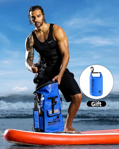 IDRYBAG Dry Bag Backpack Waterproof Floating 20L/30L/40L, Dry Bags Waterproof Backpack for Men, Dry Sack Waterproof Bag Kayak - Image 3