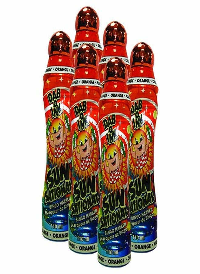 Sunsational Six Pack 4oz Orange Bingo Dauber - Image 1