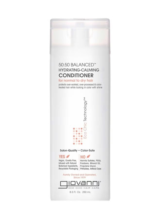 جيوفاني بلسم مرطب ومهدئ متوازن 50:50، للشعر العادي إلى الجاف، 250 مل - Image 1