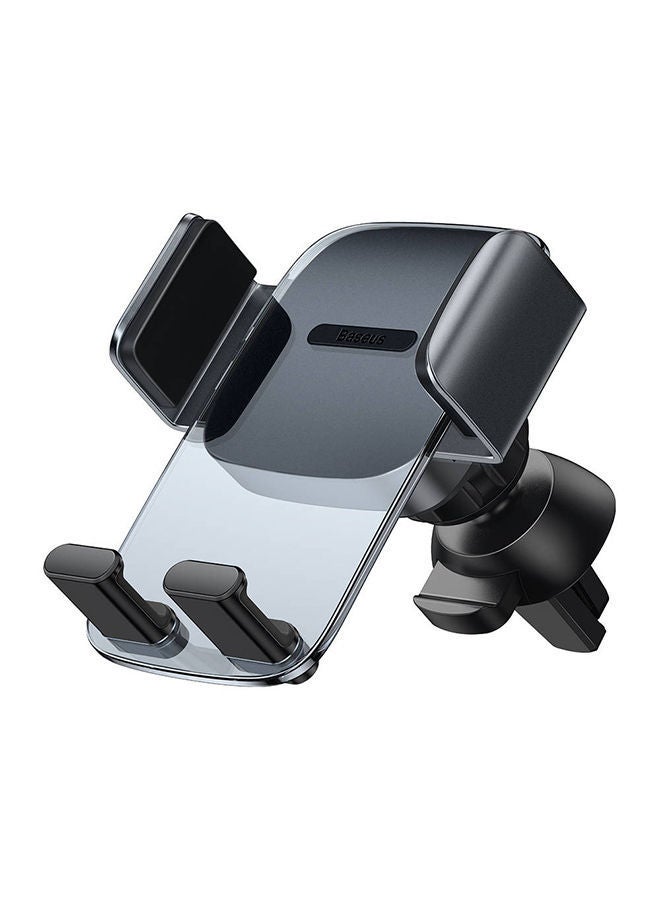 NIBEMINENT 2-in-1 Easy Control Clamp Car Phone Holder Dashboard/Air Vent 360 Degrees Rotatable Stand Mobile Compatible with iPhone 13 Pro/Pro Max/Mini, Galaxy, Huawei and all 4.7-6.7'' Black  - Image 2