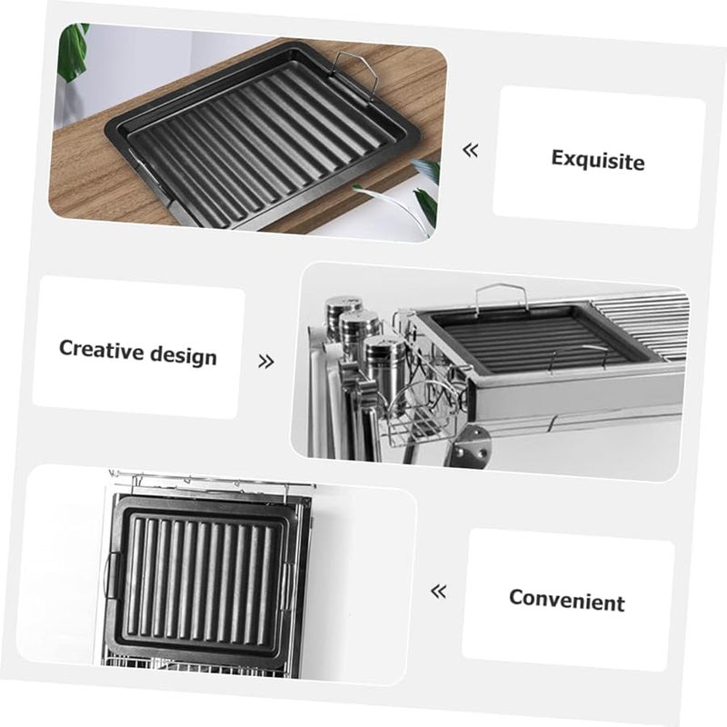أونومور مقلاة شواء غير لاصقة شبكة شواية ملحقات شواء إمدادات نزهة خارجية - Image 3