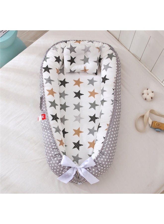 Generic Portable Anti-Pressure Baby Nest Bed - Removable and Washable Design 