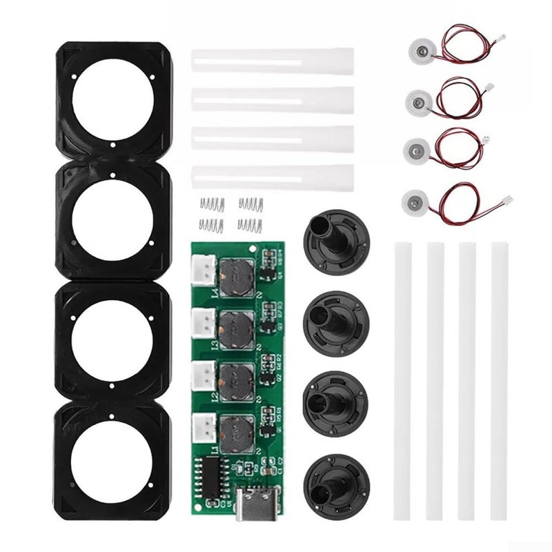 DIY Mist Maker Module Kit With 4 Atomizer Heads 5V DC Power Supply For Plants - Image 5