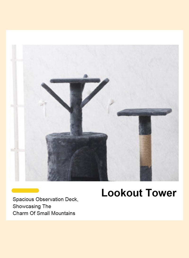 كيدل إطار تسلق القطط كبير الحجم DIY إطار تسلق القطط الفاخر عش القطط شجرة القطط حامل القطط متعدد الاستخدامات بيت القطط مركز الأنشطة شقة خدش القطط أرجوحة القطط المرتفعة شقة الحيوانات الأليفة - Image 4