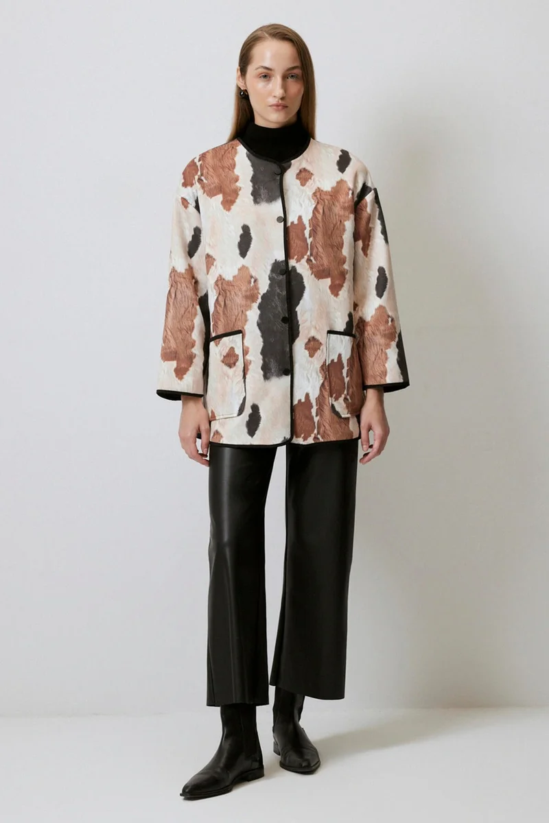 توتشي Abstract Patterned Jacket