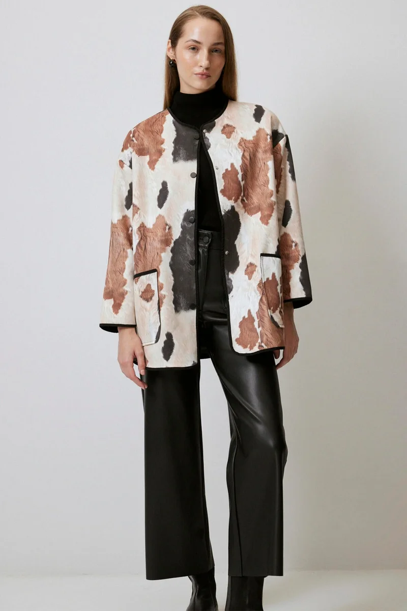 توتشي Abstract Patterned Jacket