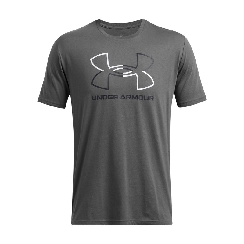 Under Armour Men's Global Foundation Short Sleeve T Shirt, (028) Castlerock / / Black, Small - Image 3