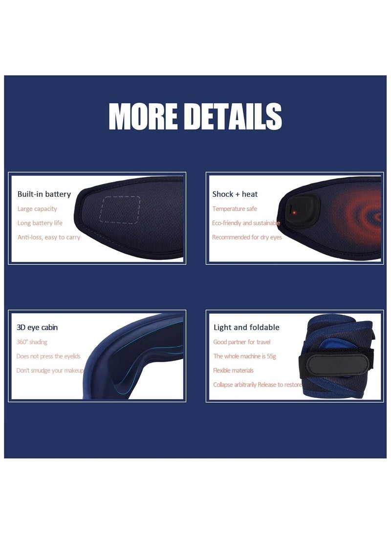 general Rechargeable Hot & Cold Eye Mask, Eyestrain Relief Hot Sleep Eye Mask Massage - Image 5