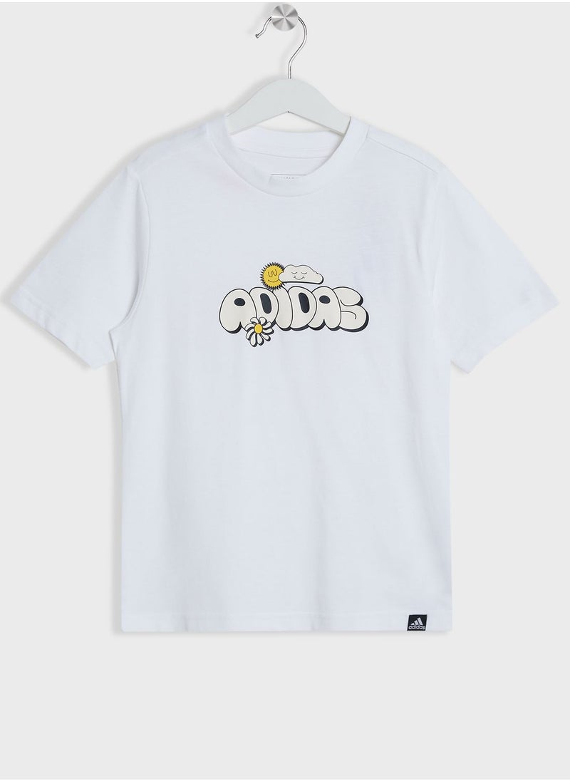 Adidas - Youth Doodle T-Shirt - Image 1