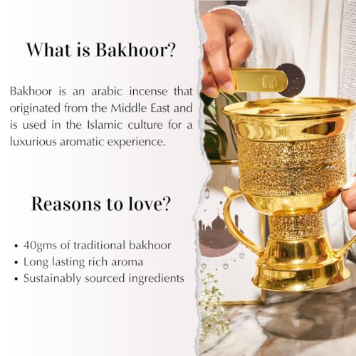 DUKHNI Maamoul Mubakhar Bakhoor by Dukhni 40 Grams Arabic Oud Bakhoor Incense Earthy Floral Oudh Blend Luxurious Bakhour for Prayer Time to Relax Meditate Handmade Islamic Gifts for Men Women - Image 3