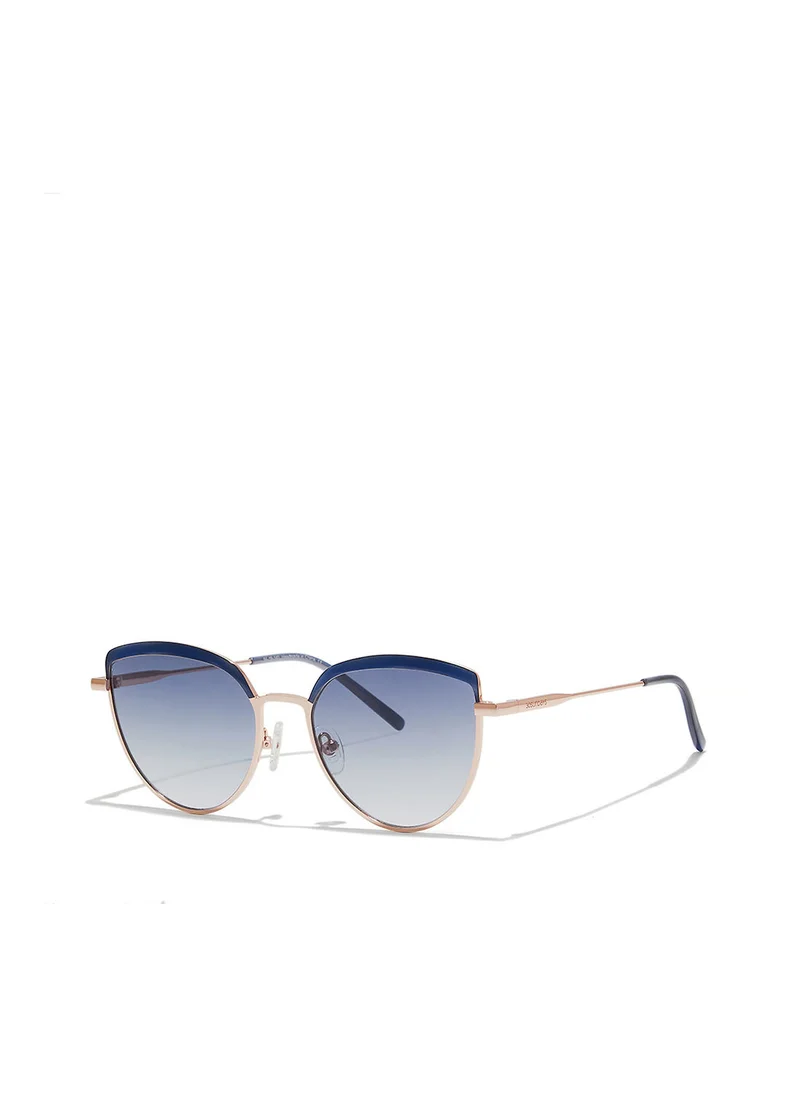 30Sundays Aurelia,Women Sunglasses, Cat Eye Sunglasses, UV Protection: UV400 (Blue,Blue)