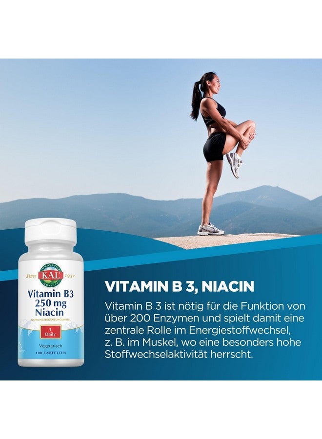 Kal 250 Mg Niacin Tablets, 100 Count - Image 2