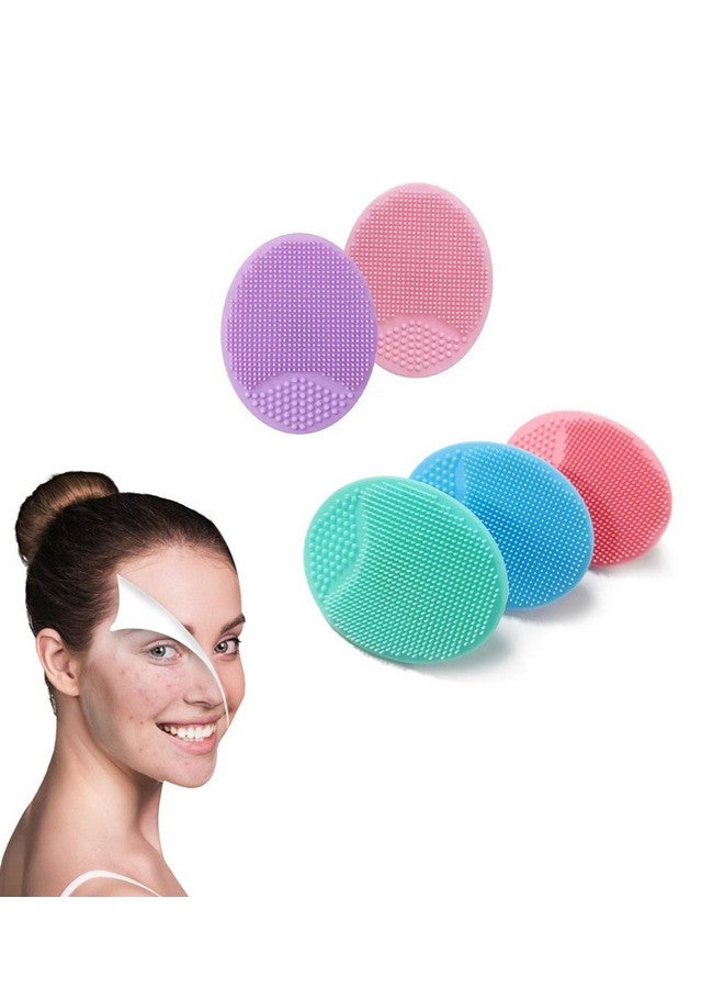 MobFest فرشاة استحمام الأطفال من MobFest® مصنوعة من السيليكون لتنظيف الوجه والعناية بالبشرة وإزالة الرؤوس السوداء، شفط متعدد الألوان (2) - Image 1