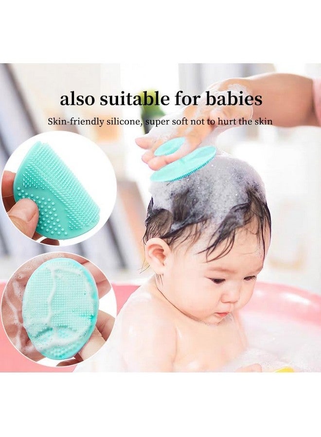 MobFest فرشاة استحمام الأطفال من MobFest® مصنوعة من السيليكون لتنظيف الوجه والعناية بالبشرة وإزالة الرؤوس السوداء، شفط متعدد الألوان (2) - Image 3