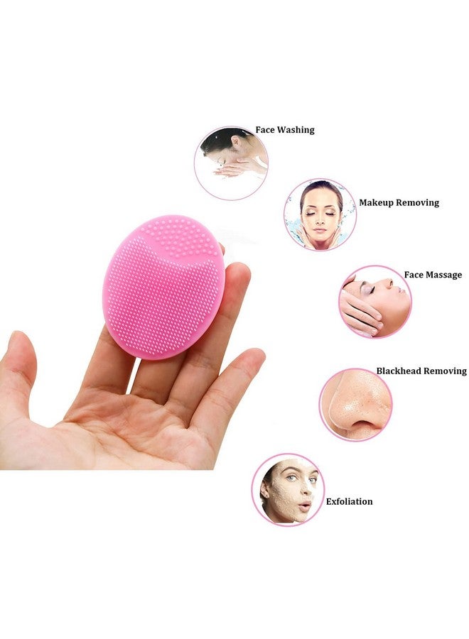 MobFest فرشاة استحمام الأطفال من MobFest® مصنوعة من السيليكون لتنظيف الوجه والعناية بالبشرة وإزالة الرؤوس السوداء، شفط متعدد الألوان (2) - Image 5