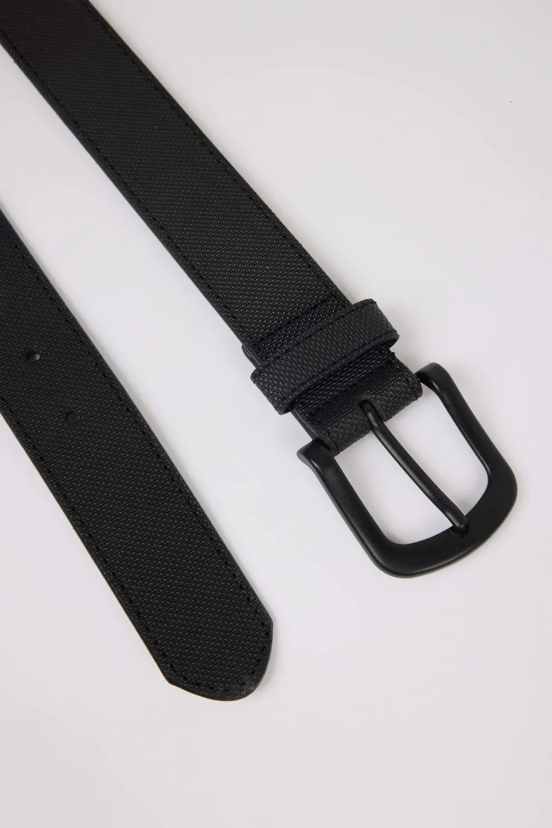 Defacto  Man Oval Buckle Faux Leather Denim Belt for Men | Best Price UAE