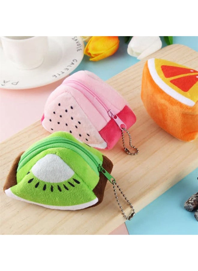 Bukela Fruit Coin Purse – 4 Pieces, Cute Fruit Shape, Zipper, for Coins, Keys, Small Items - Image 5