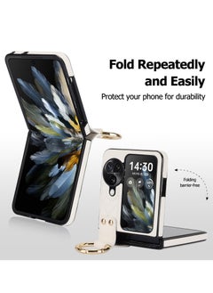 جيرينك غطاء هاتف واقٍ بحلقة معدنية متوافقة مع OPPO Find N3 Flip  - Image 4