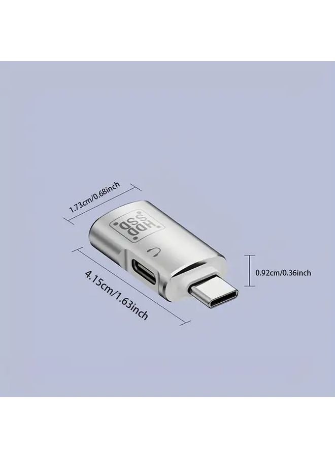 3 In 1 USB C OTG Adapter PD Fast Charging Audio Jack Black For iPhone 15 Laptops Tablets - Image 3