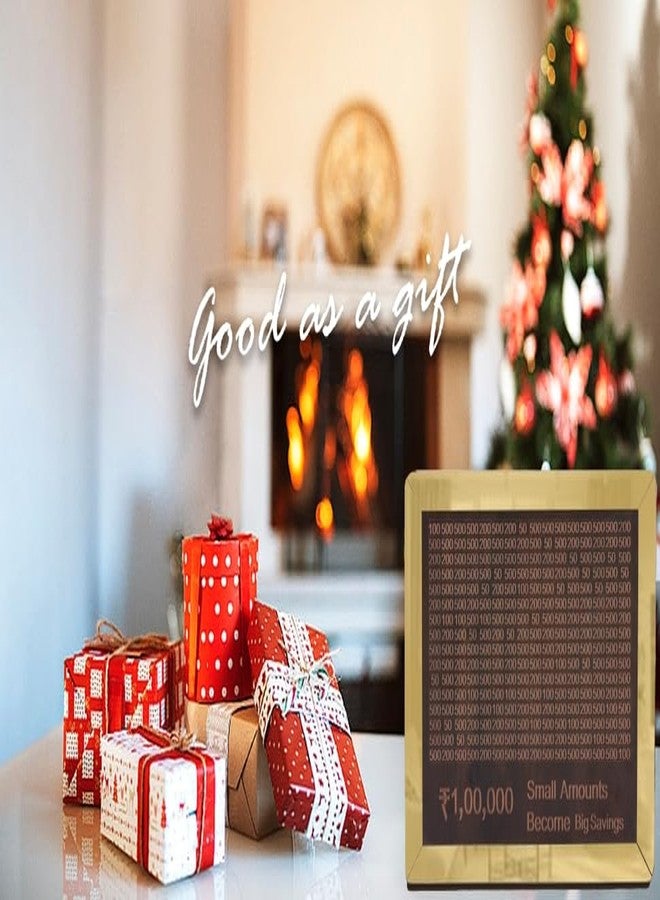 nexat Wooden Piggy Bank for Kids & Adults, Coin Box with Carved Design, Savings Box, Mini Bank, Donation Box, Smart Money Box, Wooden Coin Box, Money Saver, Piggy Bank with Numbers (3) - Image 2