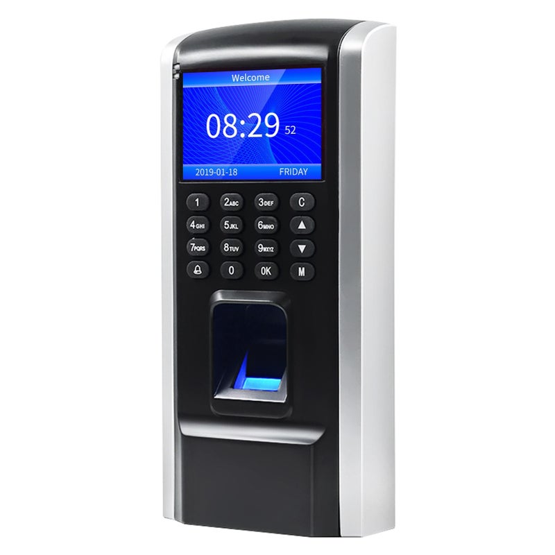 Fingerprint Access Control Time Attendance Machine Biometric Time Clock Employee Fingerprint/Password/ID Card  with Software Support U Disk Export Report for Door Locks Portuguese version - Image 1