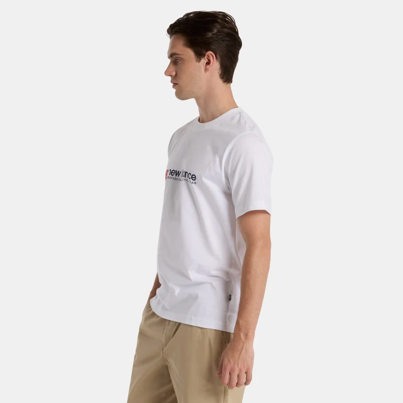 New Balance White Men's Professional Athletics T-Shirt for Men | Best Price UAE