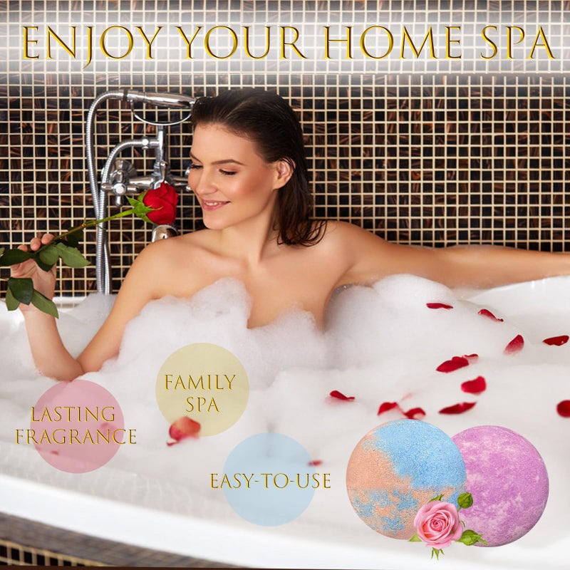 Excalla Bath Bombs for Women Gift Set, 15 Pcs Handmade Bubble Bathbombs, Shea & Coco Butter Dry Skin Moisturize, SPA Relaxing Gifts for Women & Men, Her, Girls, Wife, Birthday - Image 3