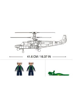 Sluban Sluban - Model Bricks Combat Helicopter KA-52S 1/35 913 Pieces - M38-B1138  - Image 5