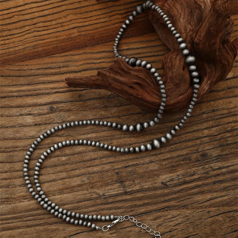 Kepvrio Navajo Pearl Boho Western Choker Necklace, Black & Turquoise, 14 Inches, Adult, Women, Special Occasions, Vintage Style Enthusiasts - Image 5