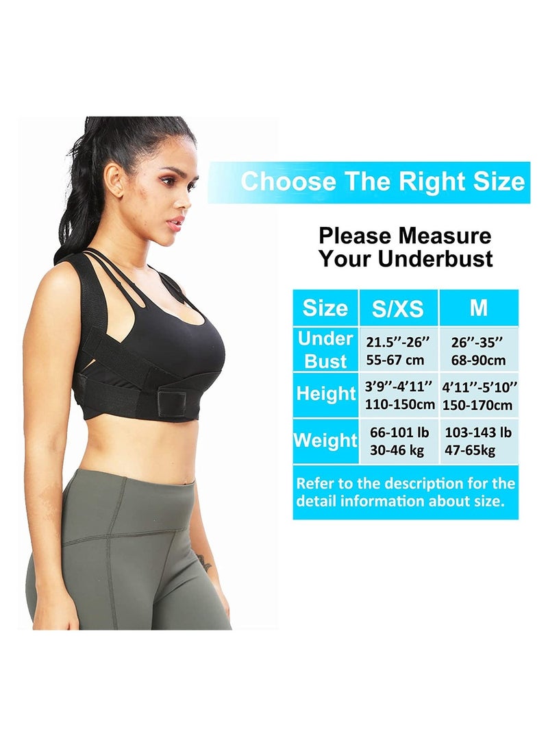 Adjustable Posture Corrector for Women, Comfortable Upper Back Support, Breathable Back Straightener, Under Clothes Posture Trainer for Shoulder and Back Pain Relief, Enhance Confidence (M) - Image 3