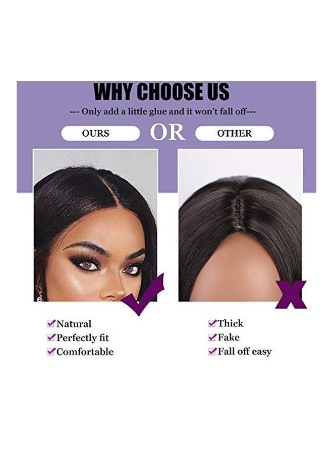 NIBEMINENT Short Curly Bob Wig Black 22inch - Image 4