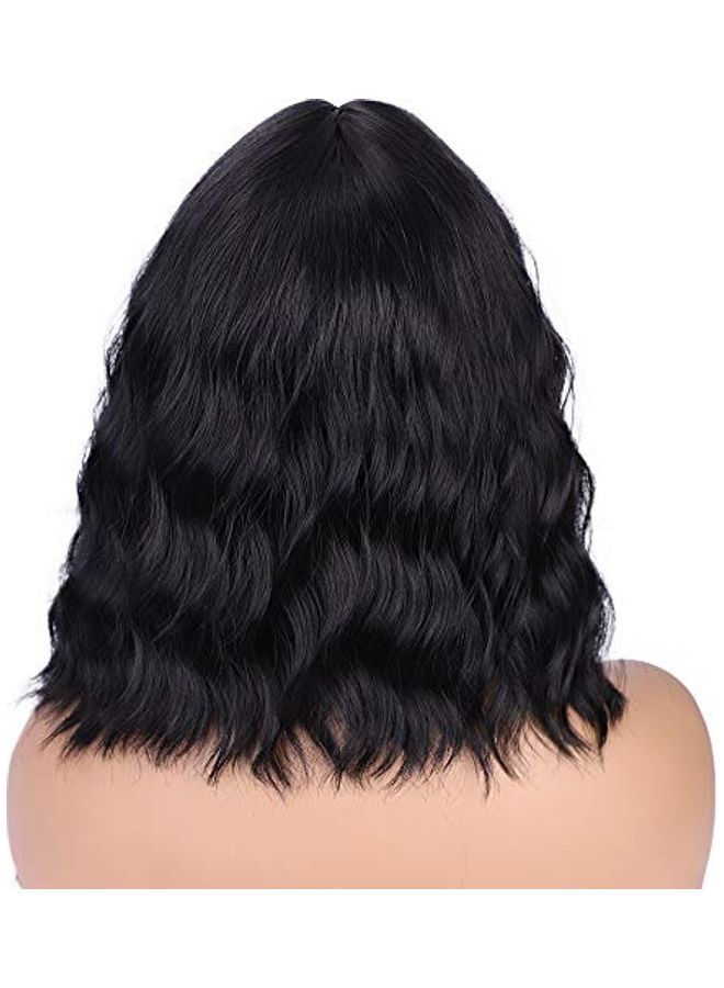 NIBEMINENT Short Curly Bob Wig Black 22inch - Image 2