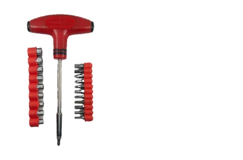 KREZON 24 pcs T Shape Screwdriver Set Batch Head Ratchet Pawl Socket Spanner Hand Tools - Image 2