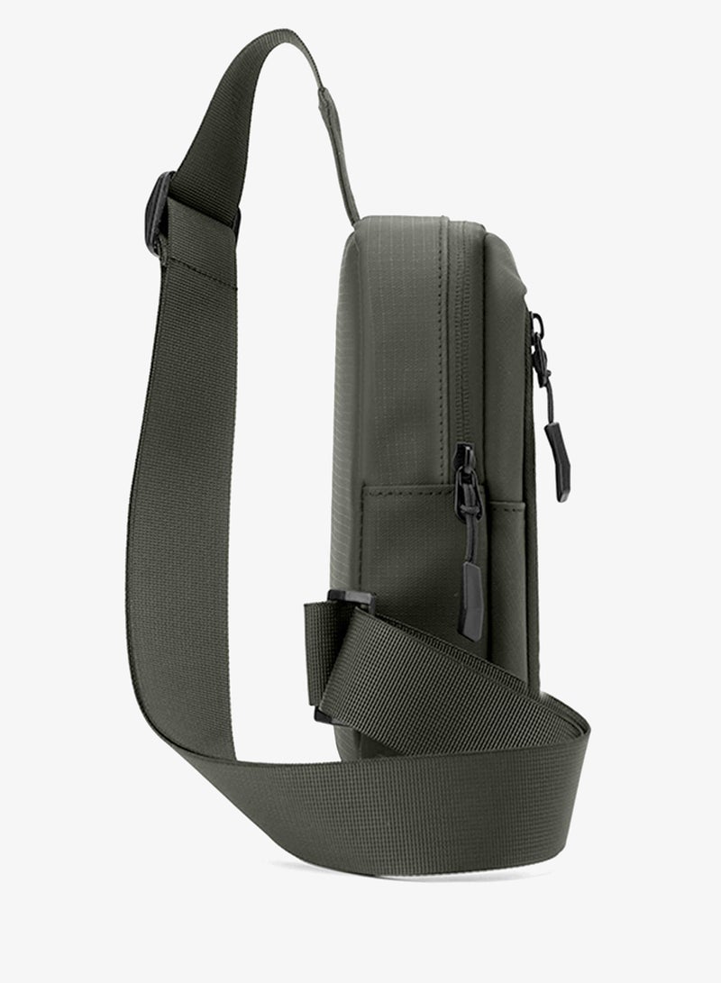 Hike Unisex Cross Body Chest Bag Synthetic Water-Resistant Scratch Resistant Small Shoulder Sling Bag for Business Travel Outdoor Shopping, HK9004-GREEN - Image 3