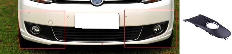 QASULER Black Front Bumper Right Fog Light Grill for VW - Image 5