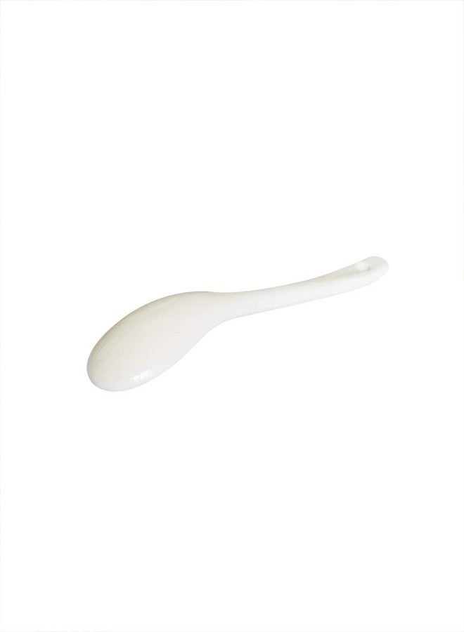 Yuauy 5 pcs Porcelain Egg Spoons Ceramic Spoons 5 inch Coffee Dessert Yogurt Tea milky tea - Image 2