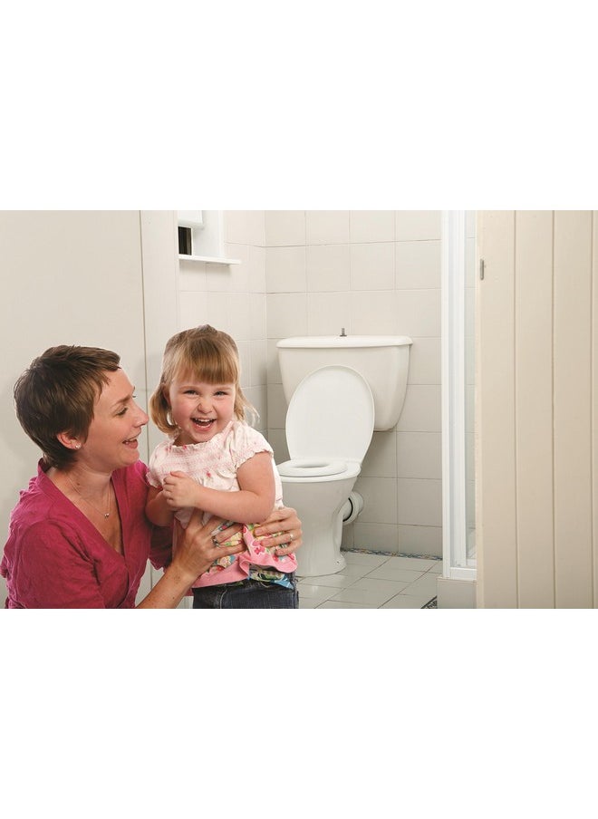 dreambaby Dreambaby Soft Touch Potty Seat - Comfortable Padded Seat - With High Base Underneath for Secure Positioning - Fit Most Standard Toilets - White - Model L604  - Image 3