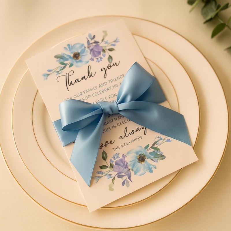 LilyRin Light Blue Ribbon 1.5 Inches 36 Yards Satin Roll Baby Shower 1-1/2 Perfect for Art Wedding Wreath Packing Birthday Flower Bouquets DIY Hair Bows Accessories Scrapbooking Wrapping Christmas Handmade - Image 4