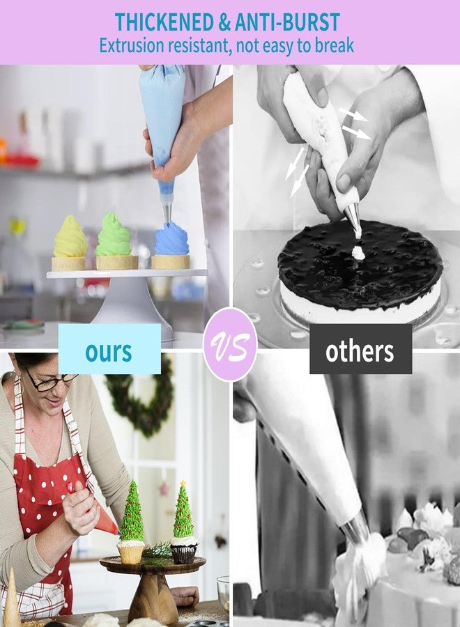 firstake Piping Bags 16 Inch - 100pcs Disposable Piping Bags, Large Pastry Bags, Thickened Frosting Bags, Cake Decorating Bags, Large Piping Bags, Icing Bags for Cake Decorating - Image 3